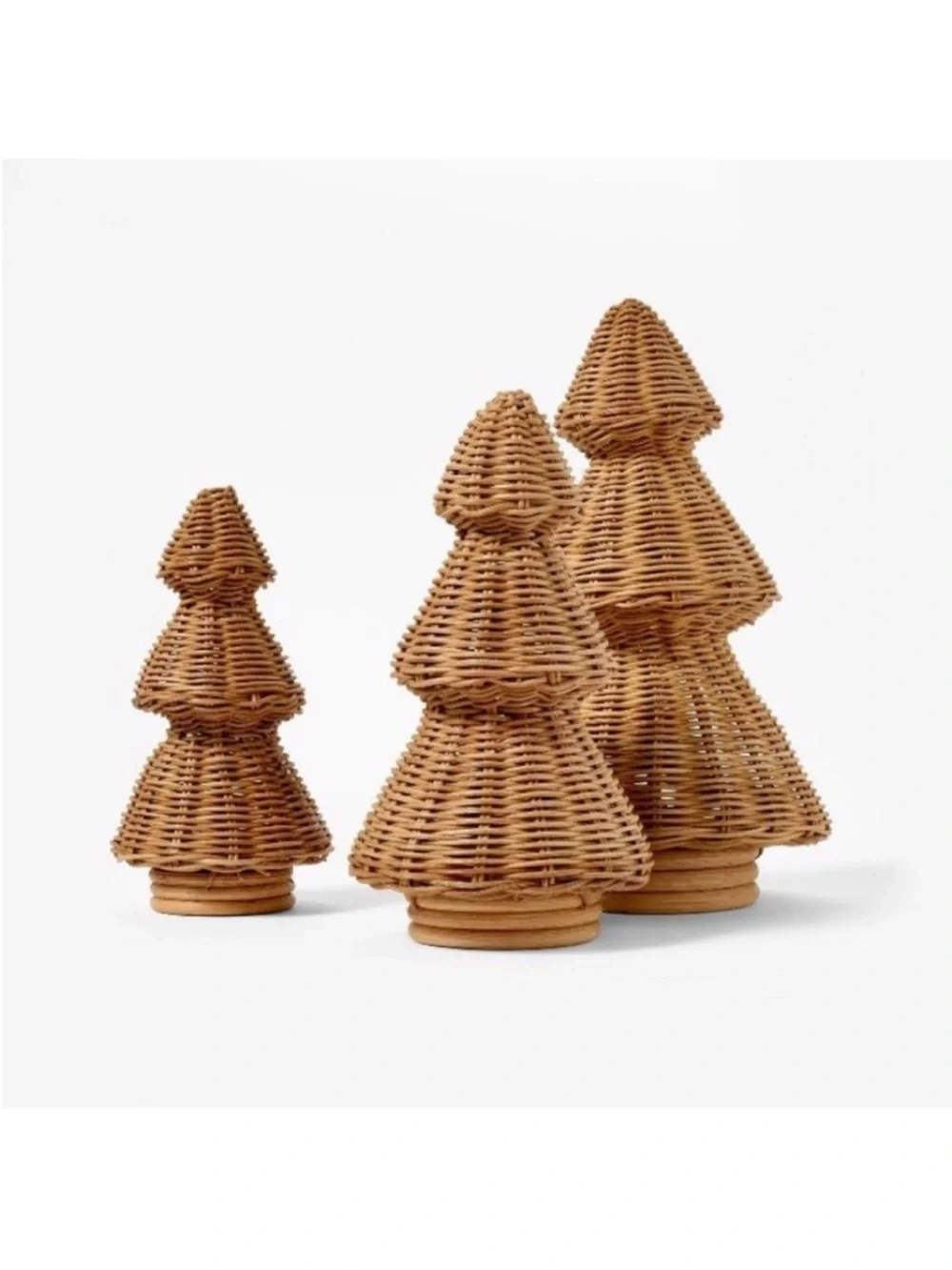 NWT Target Threshold with Studio McGee Medium Rattan Basket Weave Christmas Tree